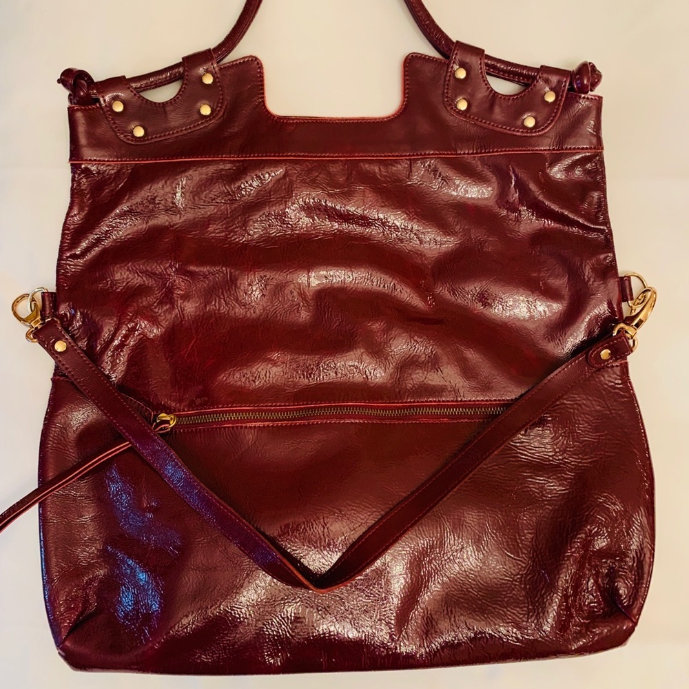 Pietro Alessandro NY burgundy patent leather bag - Picture 7 of 10